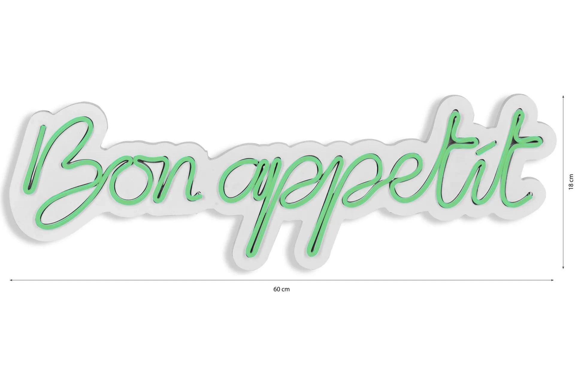 Emob Neon Graph Dekorative LED-Beleuchtung aus Kunststoff | | 60 x 18 x 2 cm