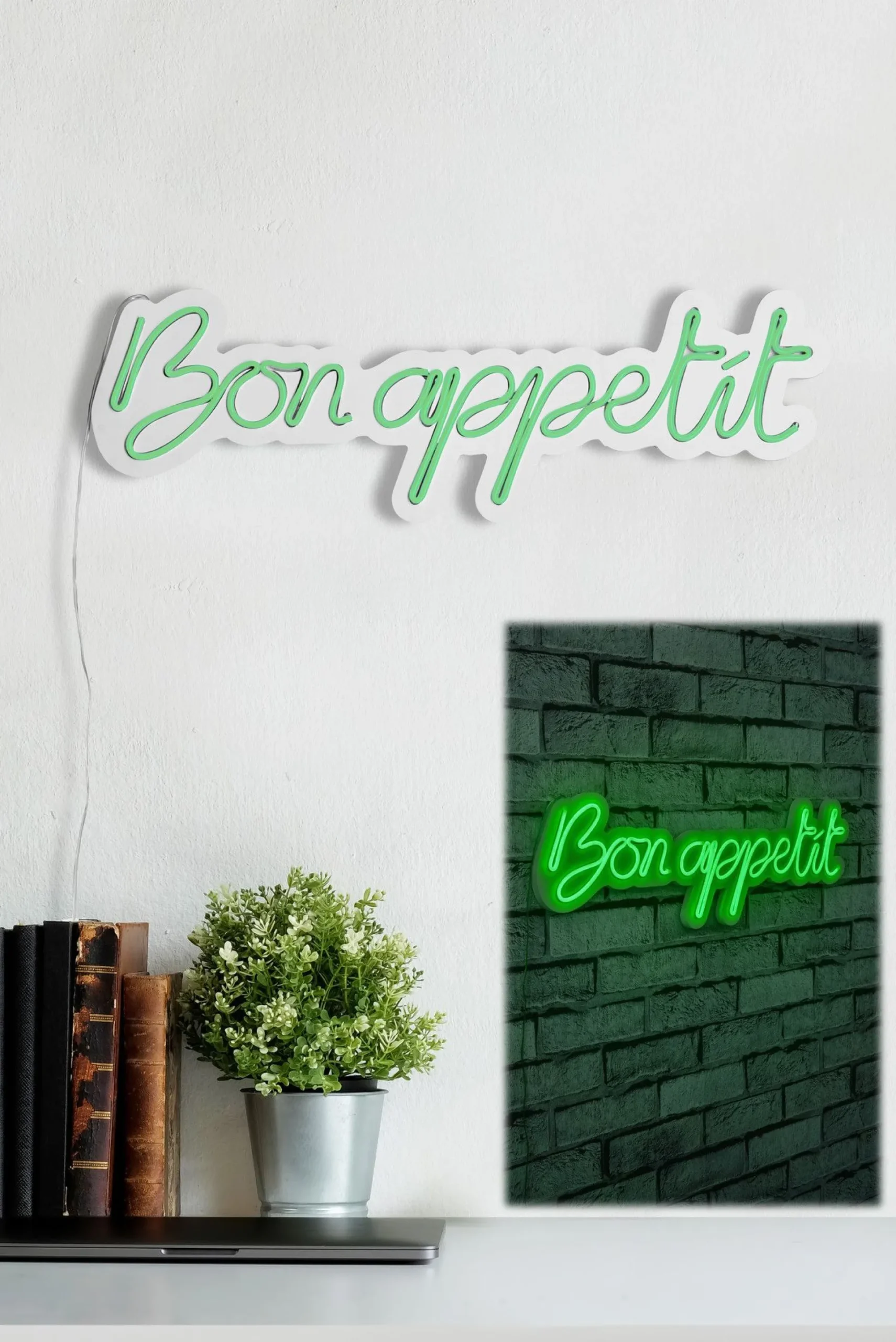 Emob Neon Graph Dekorative LED-Beleuchtung aus Kunststoff | | 60 x 18 x 2 cm