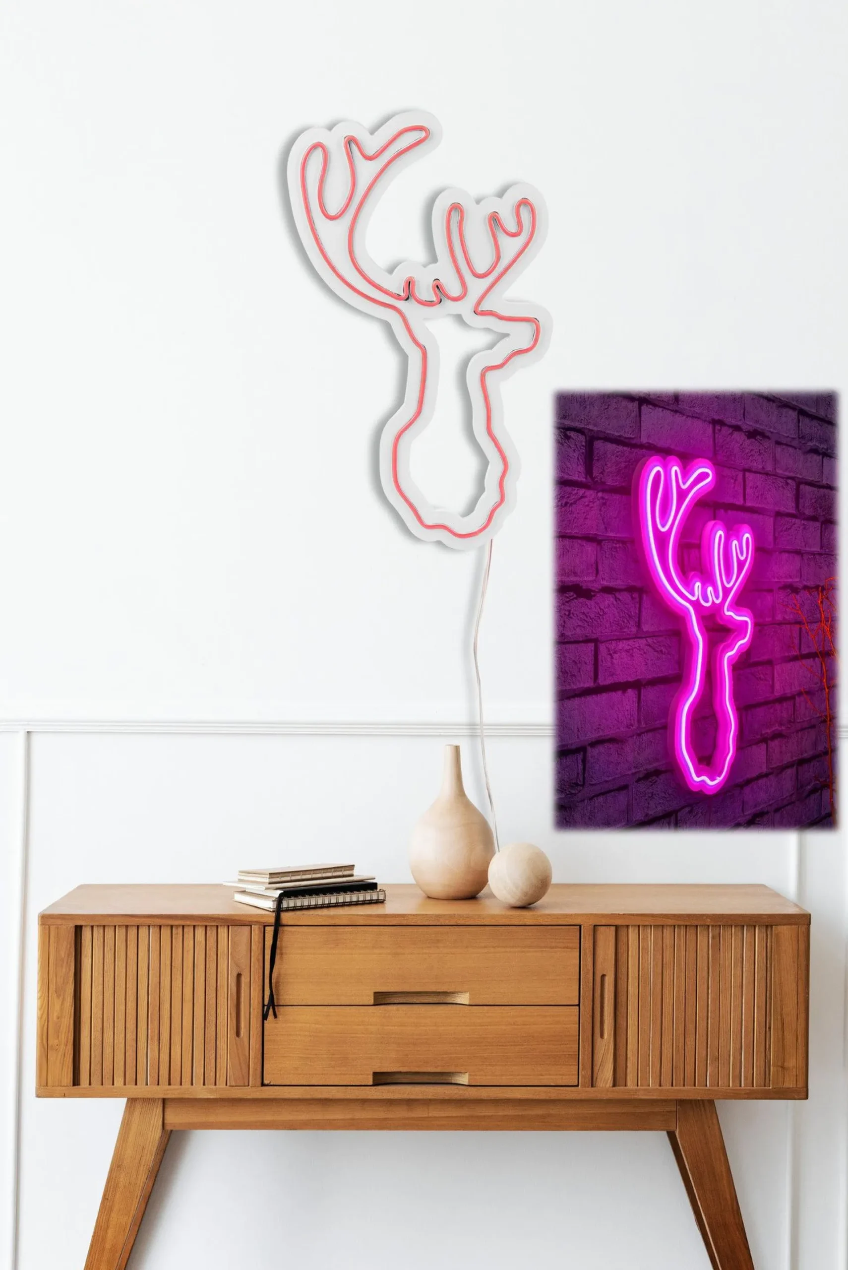 Emob Neon Graph Dekorative LED-Beleuchtung aus Kunststoff | | 21 x 34 x 2 cm
