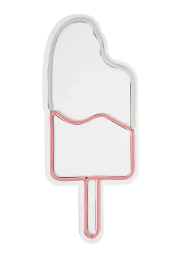 Emob Neon Graph Dekorative LED-Beleuchtung aus Kunststoff | Weiß & Rosa | 17 x 40 x 2 cm