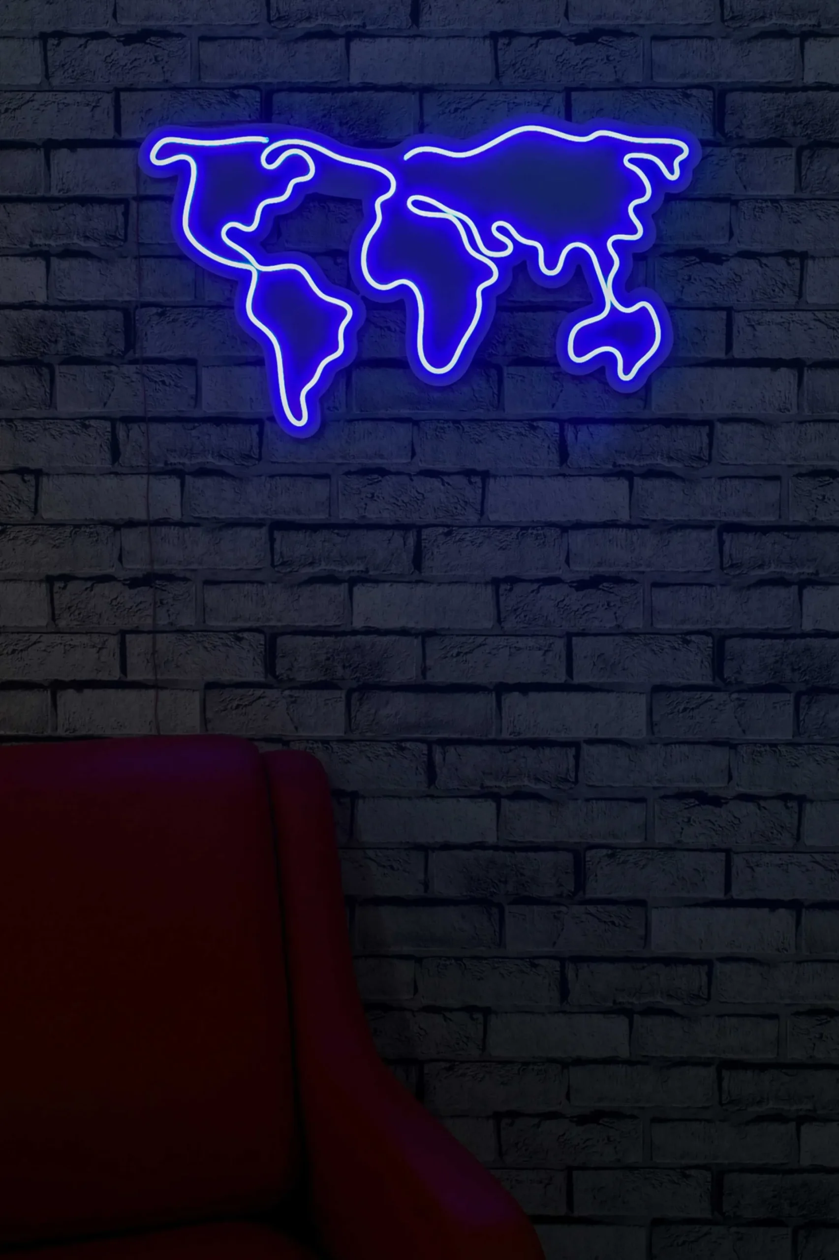 Emob Neon Graph Dekorative LED-Beleuchtung aus Kunststoff | | 66 x 38 x 2 cm