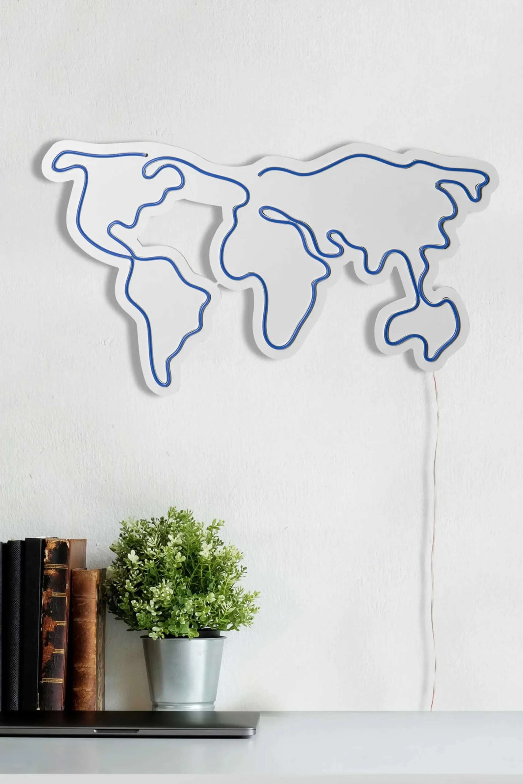 Emob Neon Graph Dekorative LED-Beleuchtung aus Kunststoff | | 66 x 38 x 2 cm