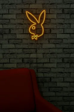 Emob Neonlicht Kaninchen mit Krawatte - Wallity Serie -