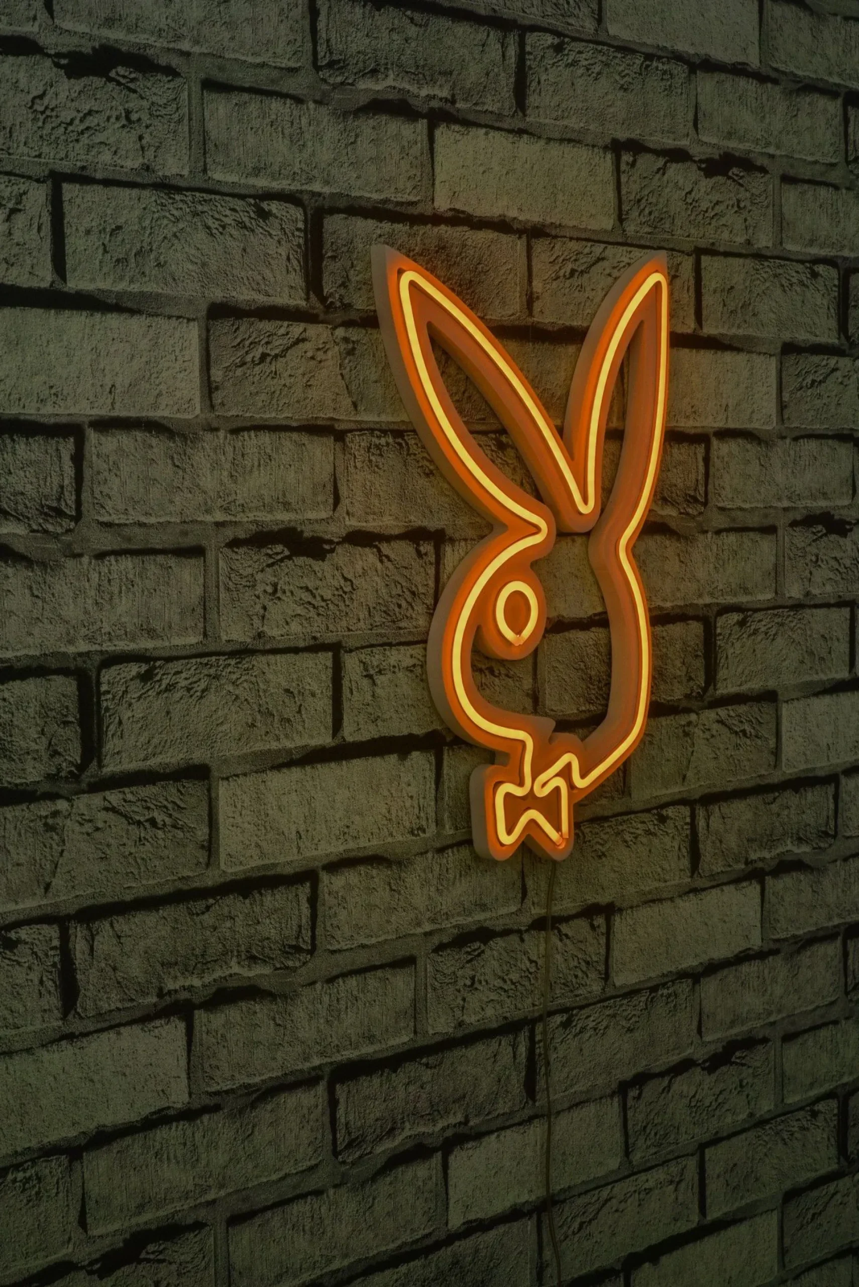 Emob Neonlicht Kaninchen mit Krawatte - Wallity Serie -
