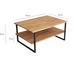 Emob Neta C Couchtisch | Kiefernholz | Eiche