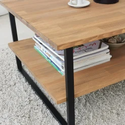 Emob Neta C Couchtisch | Kiefernholz | Eiche