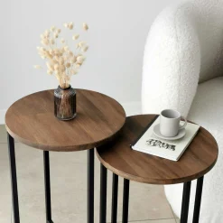 Emob Neta Couchtisch | Kiefernholz | Walnuss