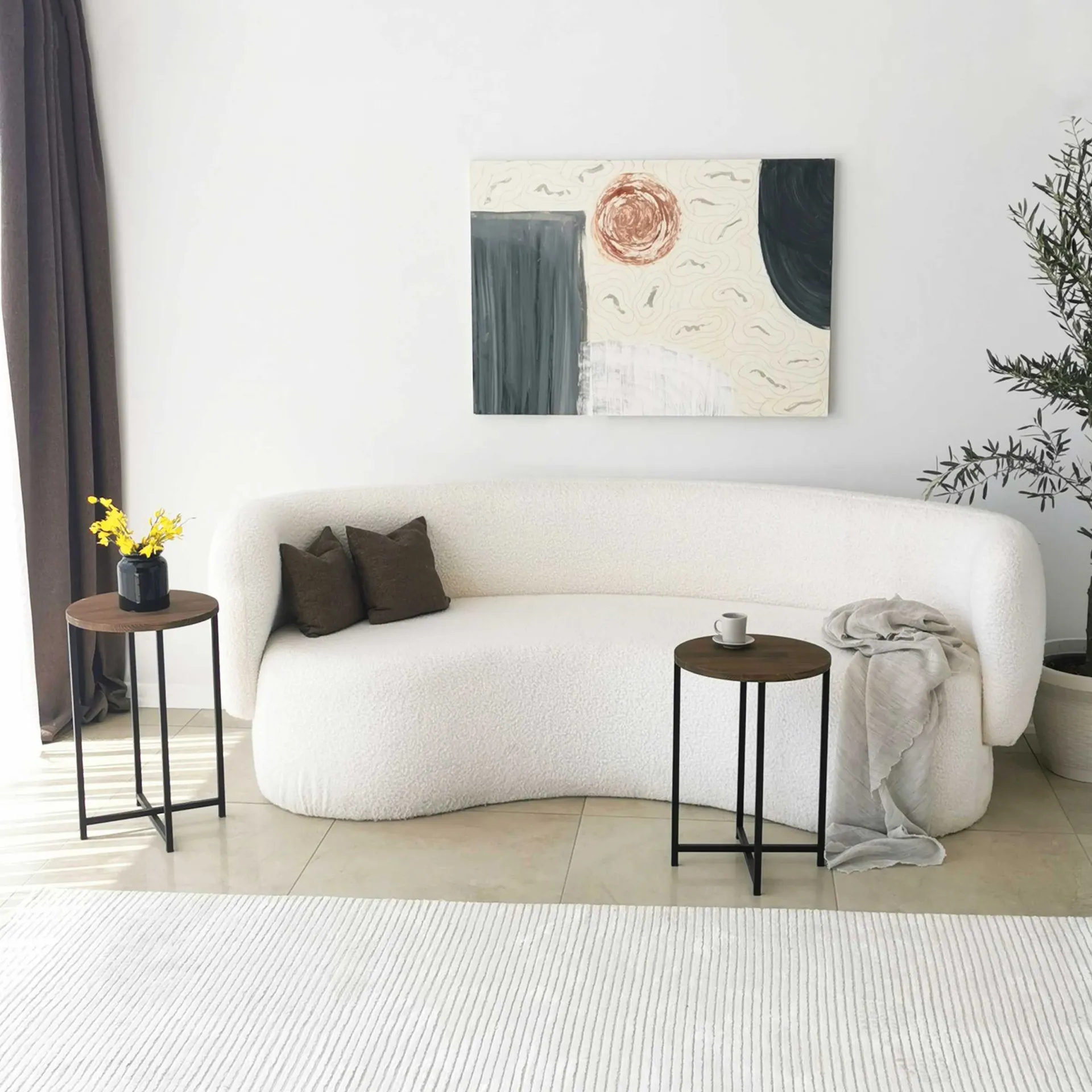 Emob Neta Couchtisch | Kiefernholz | Walnuss