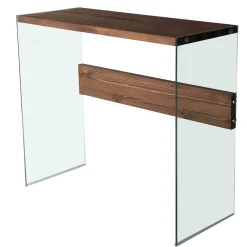 Emob Niagara Kommode | GEHÄRTETES GLAS | Walnuss