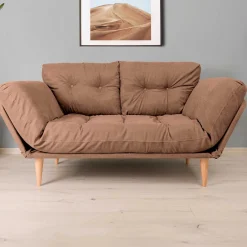 Emob Nina 3-Sitzer-Schlafsofa | Metallrahmen | Hell