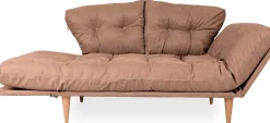 Emob Nina 3-Sitzer-Schlafsofa | Metallrahmen | Hell