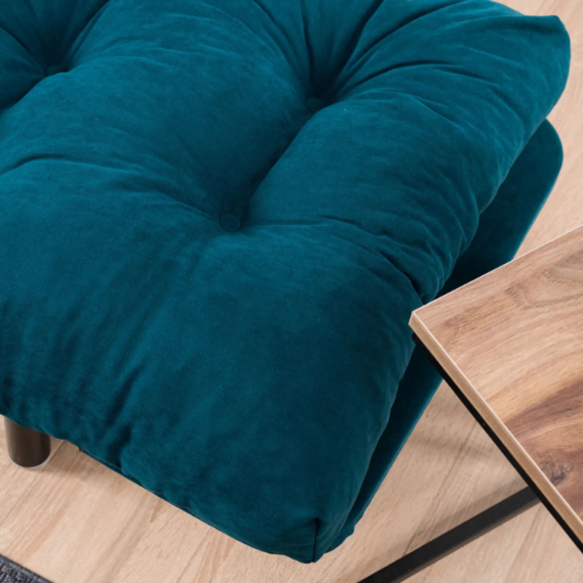 Emob Nitta 2-Sitzer-Schlafsofa | Metallrahmen | Petrol
