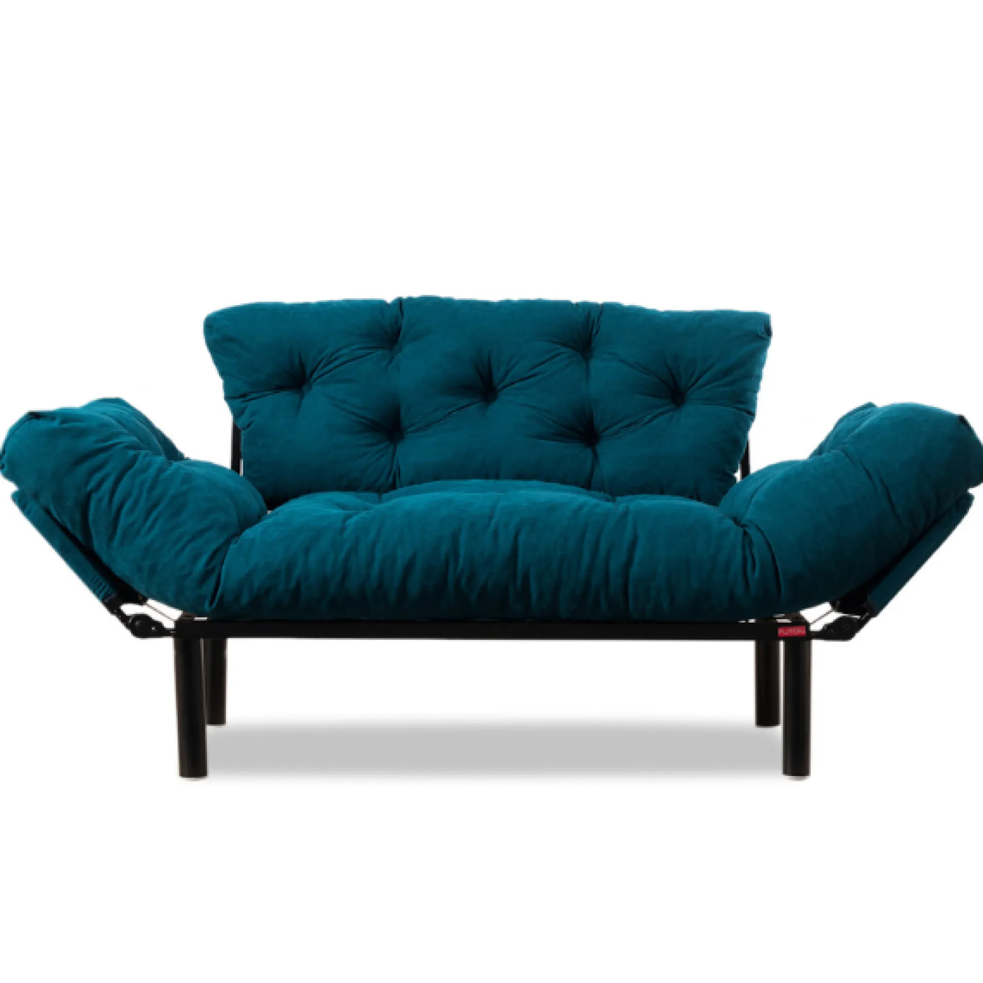 Emob Nitta 2-Sitzer-Schlafsofa | Metallrahmen | Petrol