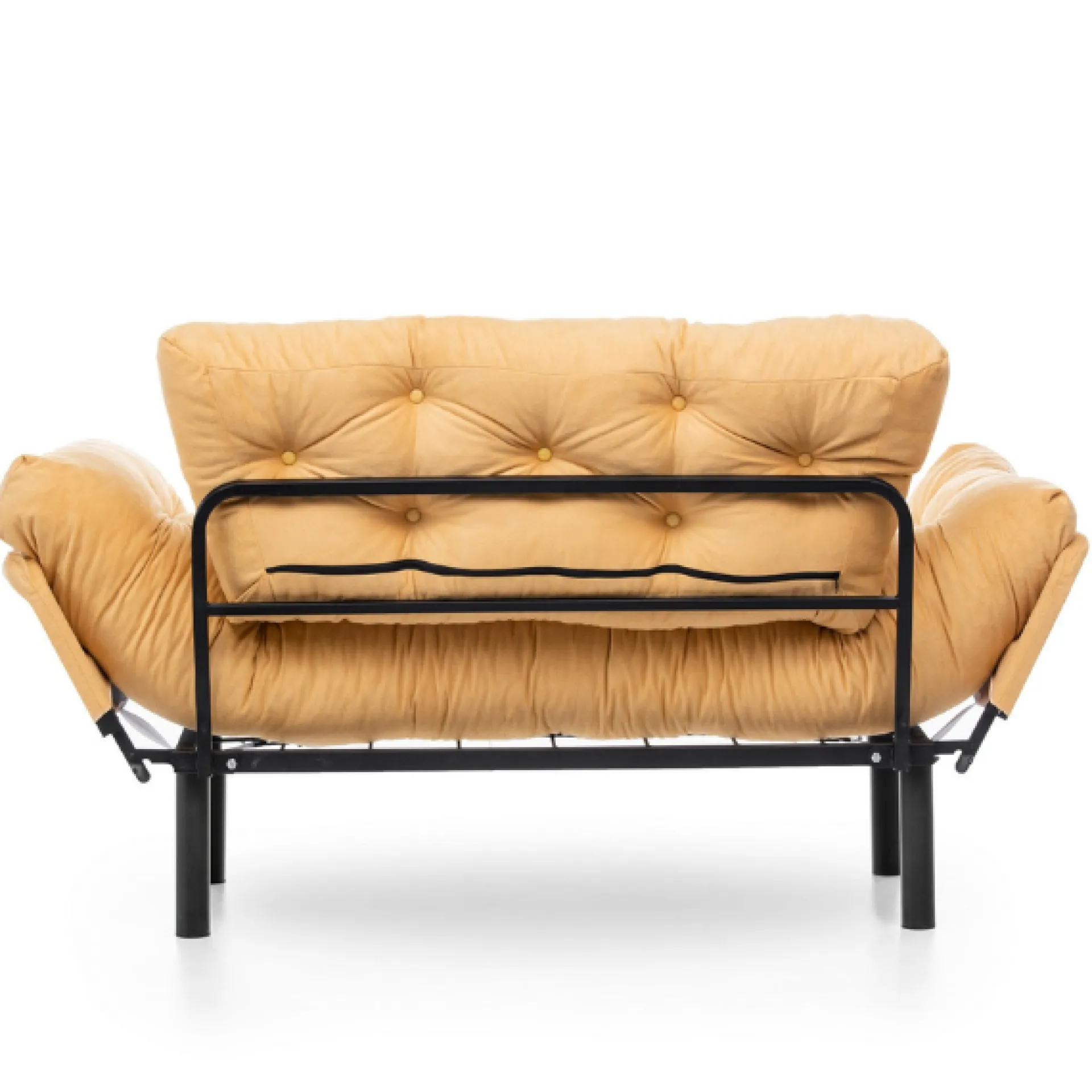 Emob Nitta 2-Sitzer-Schlafsofa | Metallrahmen | Senf