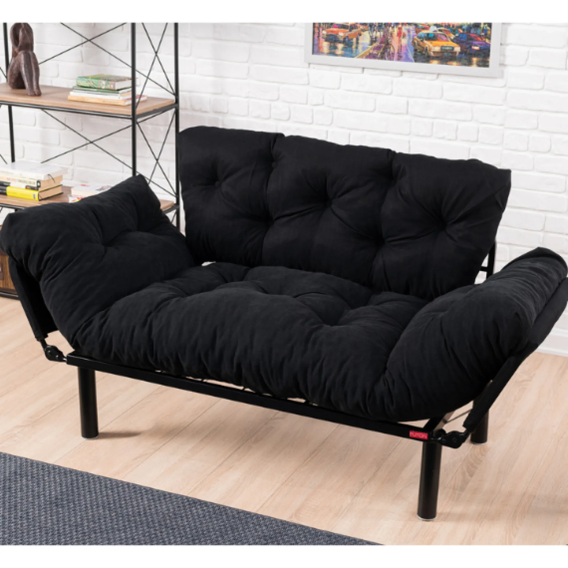 Emob Nitta 2-Sitzer-Schlafsofa | Metallrahmen |