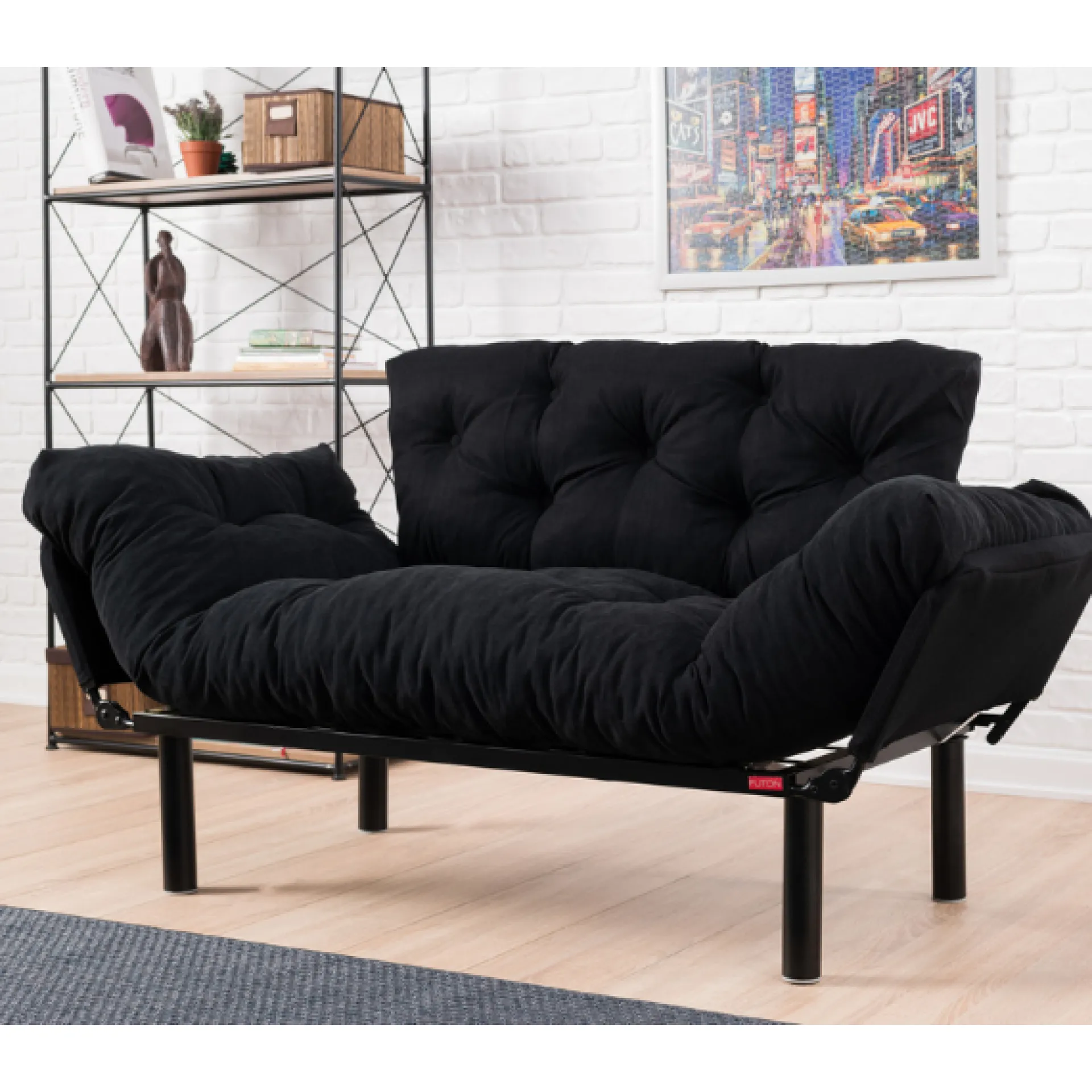 Emob Nitta 2-Sitzer-Schlafsofa | Metallrahmen |