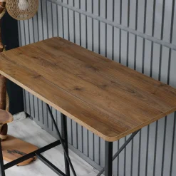 Emob Nordic Stehtisch | Metallgestell | Walnuss, Schwarz