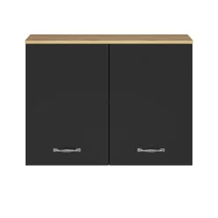 Oberschrank Küche Manchester | 80 x 32 x 60 cm | Helvezia Oak Design