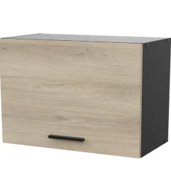 Oberschrank Romanie 60 cm 1 Flügeltür-Kronberg Eiche/Mattschwarz
