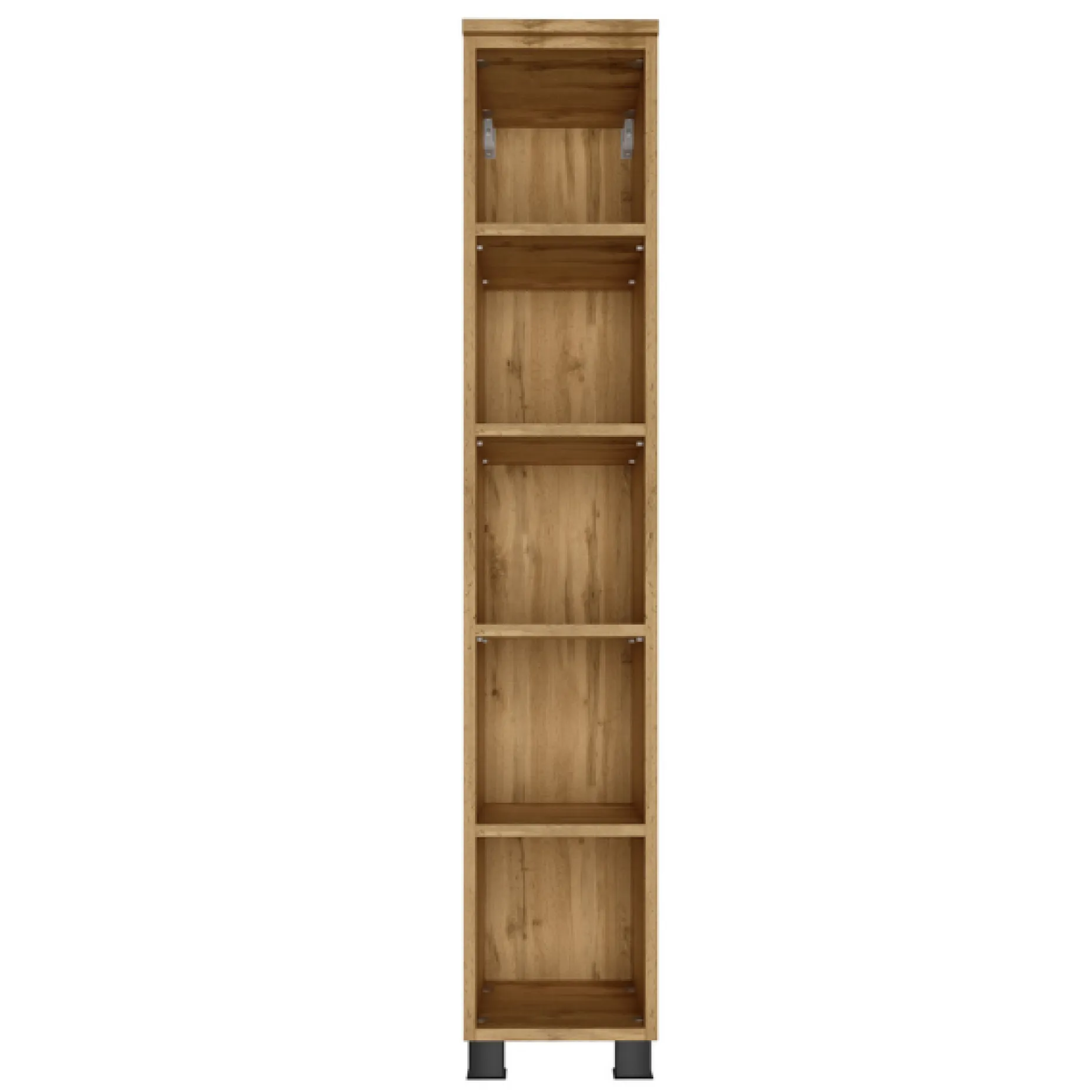 Offener Badezimmerschrank Malvo 25cm 4 Einlegeböden - Eiche