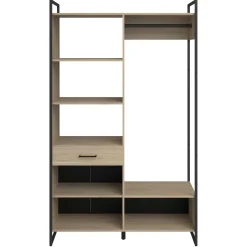 Offener Kleiderschrank Morisson - 120x44x200cm - Eiche Dekor