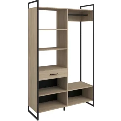 Offener Kleiderschrank Morisson - 120x44x200cm - Eiche Dekor