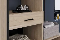 Offener Kleiderschrank Morisson - 120x44x200cm - Eiche Dekor