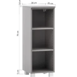 Offener Schrank Karan 30x35x79cm - Eiche