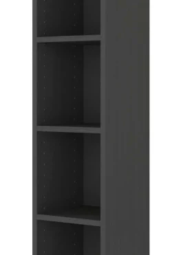 Offener Säulenschrank Gene 25cm - graphitgrau