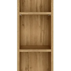 Offener Säulenschrank Malvo 25cm 5 Fachböden - Eiche