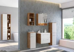 Offener Säulenschrank Sefa hoch 25cm - wotan Eiche