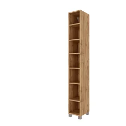 Offener Säulenschrank Sefa hoch 25cm - wotan Eiche