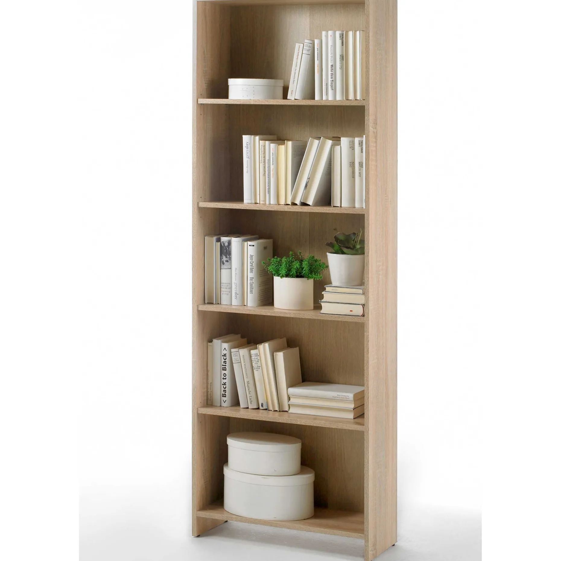 Offenes Bücherregal Bobby | 60 x 24 x 175 cm | Braun