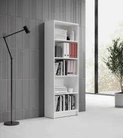 Offenes Bücherregal Lilly | 60 x 28 x 172 cm | Weiß