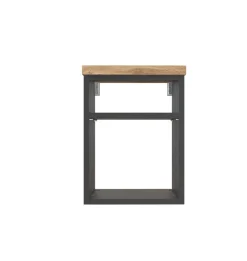 Offenes Wandregal Dasa 30cm mit 1 Fachboden - graphit/mattgrau