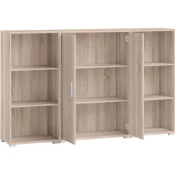 Olaph niedriges Bücherregal - Eiche