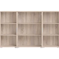 Olaph niedriges Bücherregal - Eiche