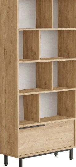 ON4 Bücherregal | 100 % MELAMIN | Walnuss