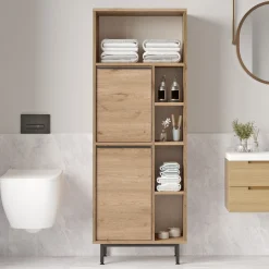 On10C Badezimmerschrank | 100 % MELAMIN | Walnuss