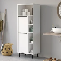 On10C Badezimmerschrank | 100 % MELAMIN | Weiß