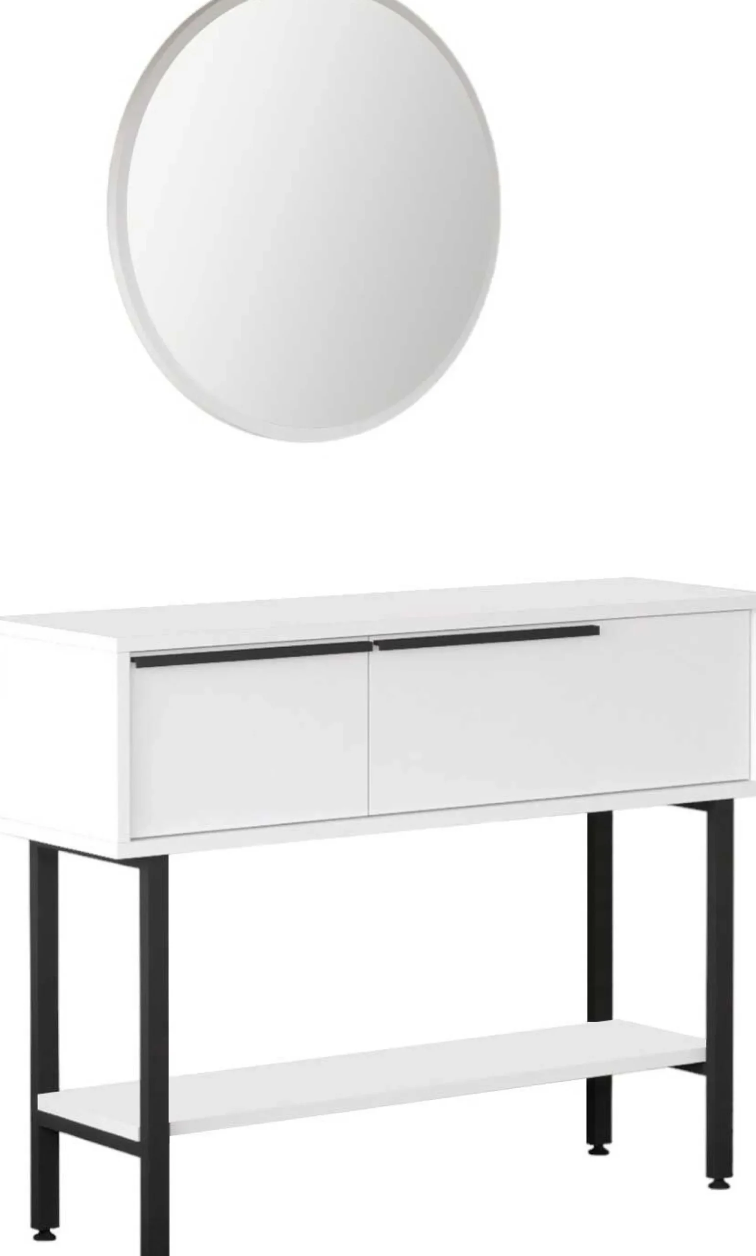 Emob ON12 Sideboard | 100x30x76cm | mit Spiegel |