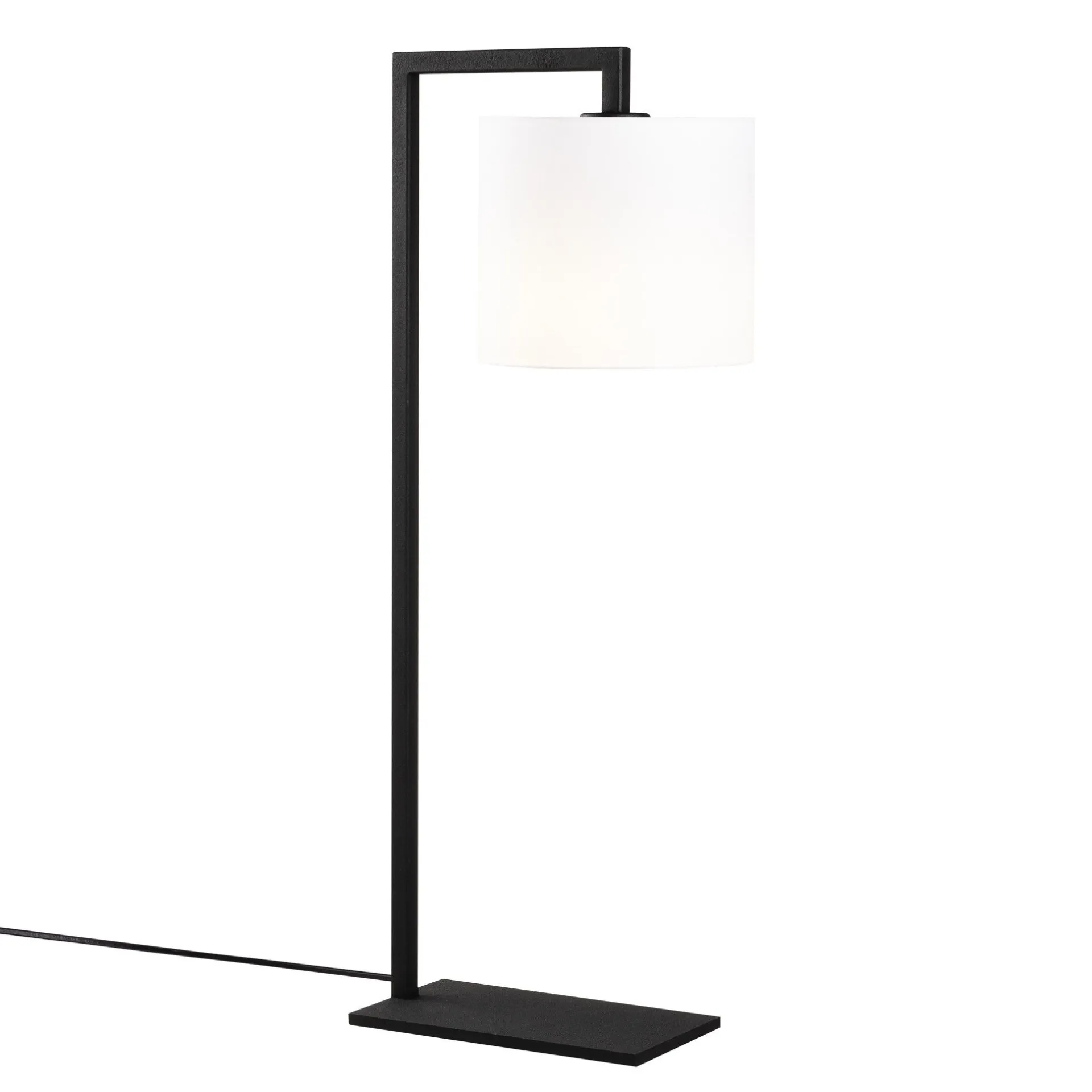 Emob Opviq Tischleuchte | Körper aus Eisen, Kappe aus Stoff | 65 cm Höhe, 27 x 20 cm Größe, Ein/Aus-Knopf