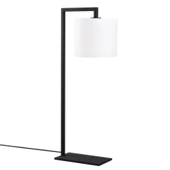Emob Opviq Tischleuchte | Körper aus Eisen, Kappe aus Stoff | 65 cm Höhe, 27 x 20 cm Größe, Ein/Aus-Knopf