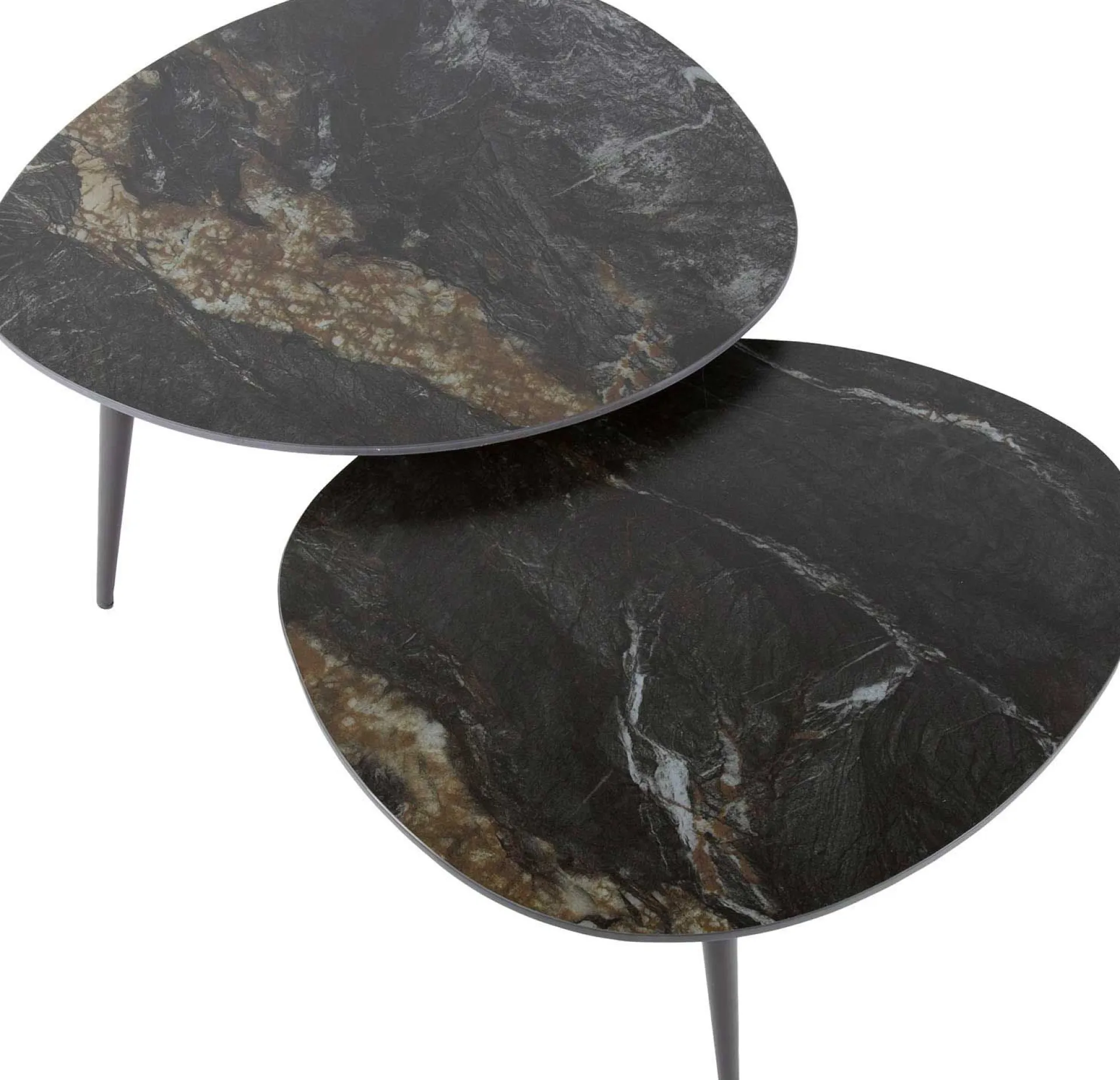 Emob Organic Fossil Keramik Couchtisch-Set -