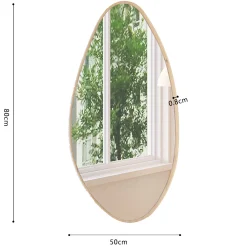 Rousseau Organischer Spiegel Rana | 50 x 80 cm | Old Oak Design