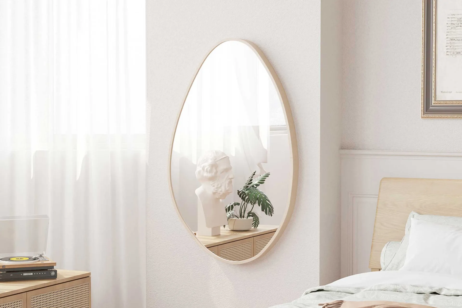 Rousseau Organischer Spiegel Romi | 50 x 80 cm | Old Oak Design