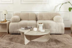 Emob Orion Couchtisch | 100 % MELAMIN | Travertin