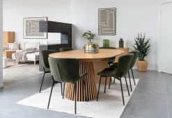 House Nordic Osaka Ausziehbarer Esstisch - 120-160-200x120x75cm - Eichenfurnier