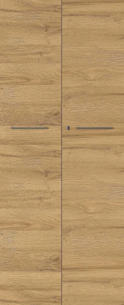 Osmond 80cm Aktenschrank mit 2 Türen - Eiche/Graphit