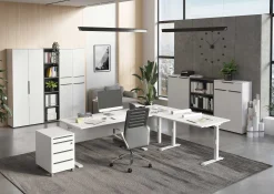 Osmond 80cm Aktenschrank mit 2 Türen - hellgrau